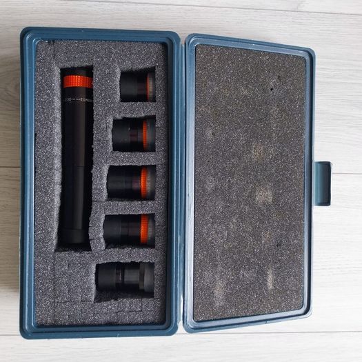 Edmund Scientific RKE telescope eyepieces full set