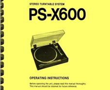 SONY  PS-X600  /  Fully Automatic Turntable