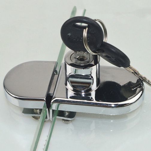 Glass Door Lock Keyed Drawer Cabinet Display