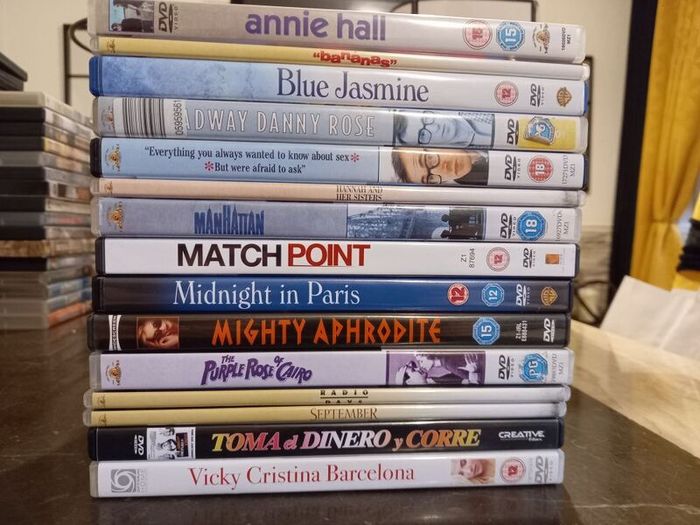 Woody Allen Dvd Collection Bundle Annie Hall, Manhattan, Blue Jasmine etc.
