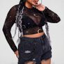 Boho style Mesh Top size 18/20 Image 4