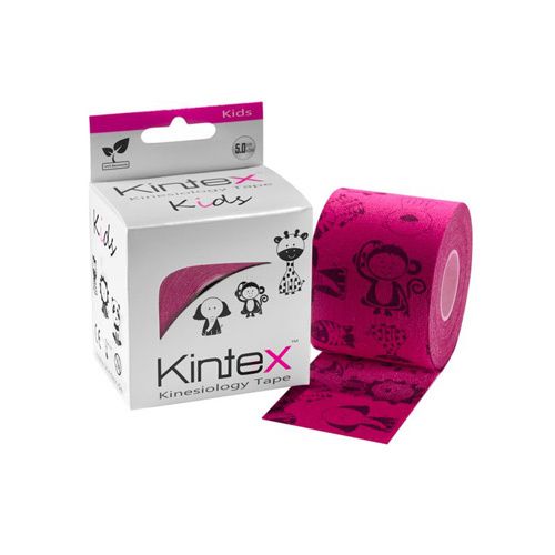 Kinesiology Tape Kids Pink Sport Injuries Kintex Waterproof Hypoallergenic Acrylic Adhesive