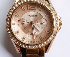 Fossil ES2811 Women Stainless Steel Analog Dial Quartz Genuine Wrist Watch (fresh battery)