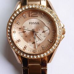 Fossil ES2811 Women Stainless Steel Analog Dial Quartz Genuine Wrist Watch (fresh battery)