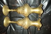 Antique brass vases