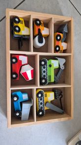wooden construction vehicles