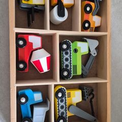 wooden construction vehicles