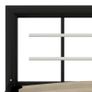 Bed Frame Black and White Metal 160x200 cm Image 5