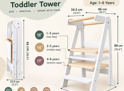 Foldable Toddler Tower