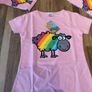 Girls T shirt .Happy Sheep. Image 4
