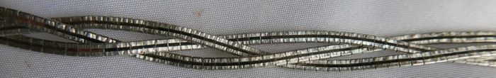 Vintage Bracelet Sterling Silver 925- stamped, clasp with safety catch, probably from the 70s, length 7,5" - 14,42g