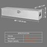 Heavy Duty Aluminum Truck Bed Tool Box, Diamond Plate Tool Box with Side Handle and Lock Keys, Storage Tool Box Chest Box Organizer for Pickup, Truck Bed, RV, Trailer, 121.9x38.1x38.1 cm, Silver Image 4