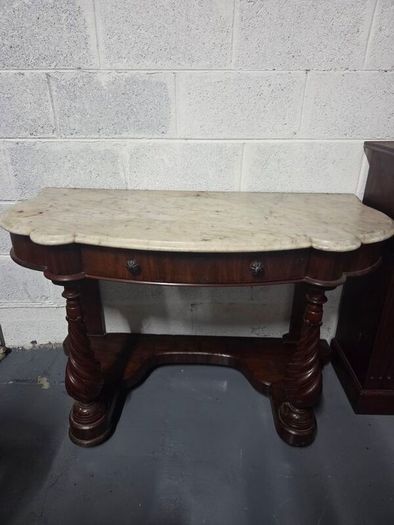 marble top washstand/ hall table