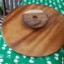wooden  carved  cake  stand Image 4