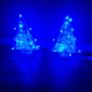 2 blue plug in Christmas trees. Image 2
