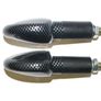 Long Stem Bulb Motorcycle Indicators - Carbon/clear Lens Image 3