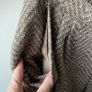 Vintage 70s/80s RAVENS West Germany Pure New Wool Herringbone Midi Skirt UK 6 8 Image 3