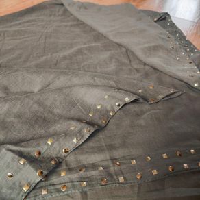 Khaki with gold studs scarf