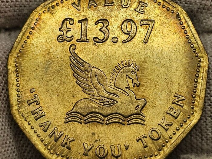 Thank You Token 13.97 Pounds Value