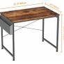 Writing Computer Desk, Office Work Desk for student and worker, Laptop Table with Storage Bag and Headphone Hook,Modern Simple Style Desks for Bedroom, Home, Office 80x50x75cm (FREE POSTAGE) Image 6