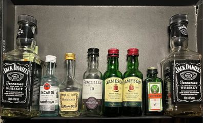 Hennessy Cognac Gin vodka whiskey empty mini Bottle Hennessy Cognac absolut vodka belveder gin Bombay whiskey Jack Daniels belveder paddy powers Jameson bacardi jagermeister Empty Bottles