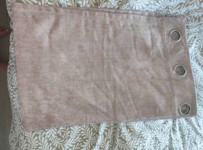 Blush colour curtains