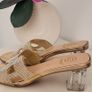 GIVANA bling sliders with perspex heel Sz 40 (Fit 6.5-7UK) Image 2