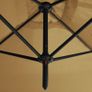 Double Parasol with Steel Pole Taupe 600x300 cm Image 3