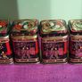 1950s Mid-Century Chrome Oriental Tea Caddy & sampler tins Image 8