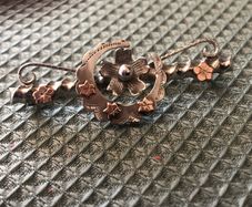 antique victorian sterling silver sweetheart brooch
