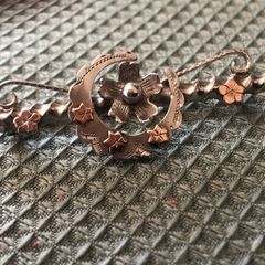 antique victorian sterling silver sweetheart brooch