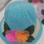 Girls Sun Hats With Flowers Image 6