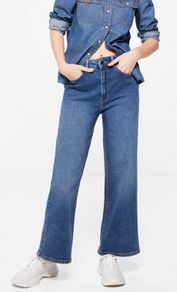 Springfield Sustainable Wash Culotte Jeans Size 34