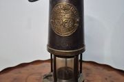 Rare Antique Type S L Miners Safety Lamp Protector Lamp Co. No. 199