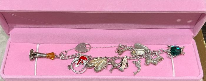 Dublin Hallmarked Sterling Silver Charms bracelet 35g