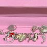 Dublin Hallmarked Sterling Silver Charms bracelet 35g Image 2