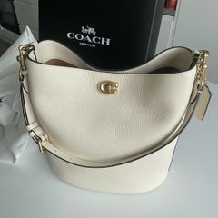 Brand New Coach Soft Willow Bucket Bag 26cm in the Colour Chalk