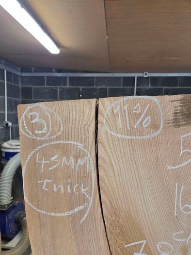 Live Edge Ash Slabs Kiln Dried Hardwood