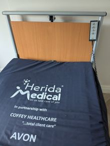 Hospital electric adjustable bed.