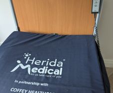 Hospital electric adjustable bed.