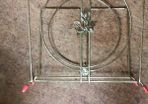 Vintage retro brass mid century metal magazine holder