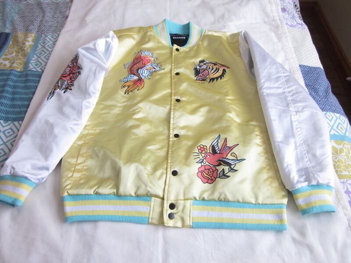 Reason Brand Fearless Mens Colourful Bomber Jacket