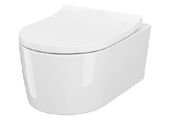 Cersanit Inverto rimless wall-hung toilet bowl, white