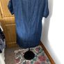 Navy Denim Dress Image 5