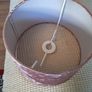 Pink Velvet Lamp Shade Image 2