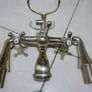 Vintage Retro Antique Plated Brass Bathroom Clawfoot Bath Tub Hand Shower taps Basin & Bath Shower Mixer (never used) Image 4