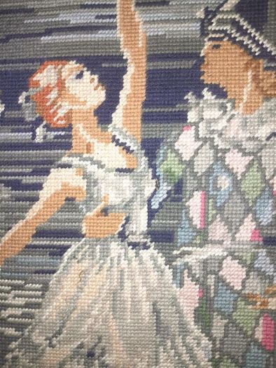 Original French tapestry on board