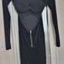 Black velvet backless dress Image 2