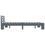 Bed Frame Grey Solid Pine Wood 140x200 cm Image 5