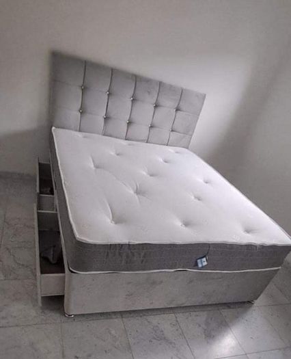 King size bed with mattress, all size of beds available